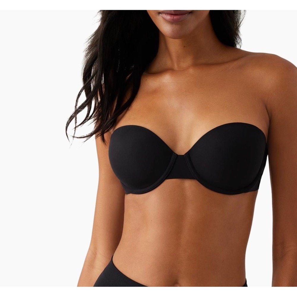 Wacoal Strapless Convertible‎ Bra 38D Comfort First Collection Black